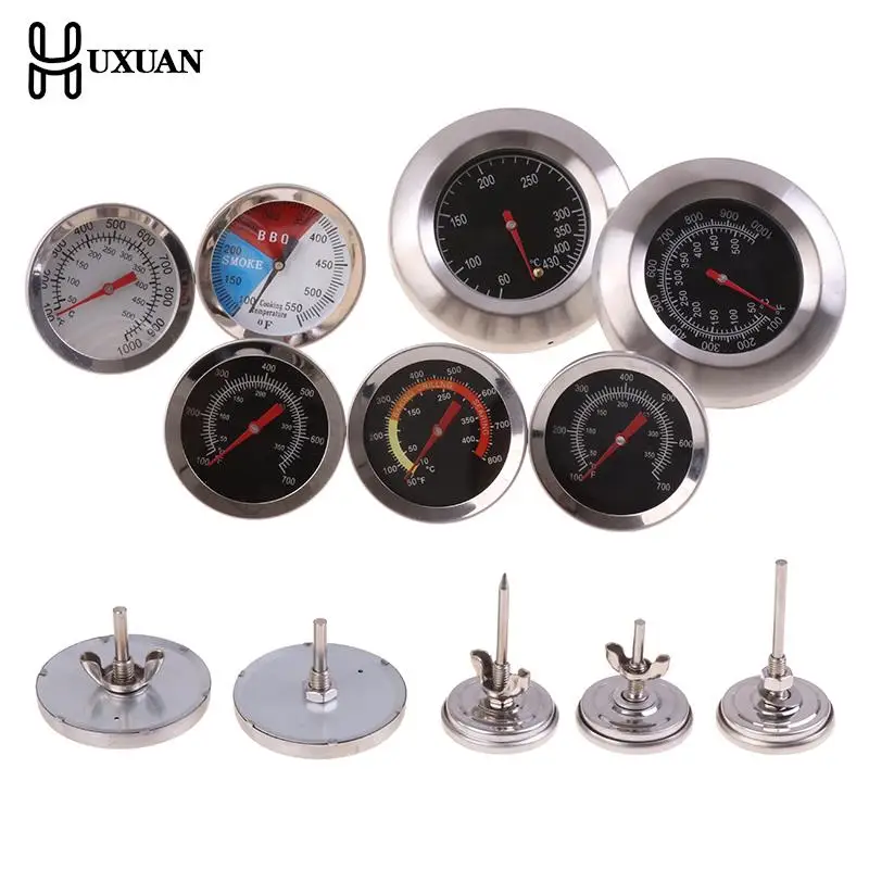 Edelstahl BBQ Raucher Grill Thermometer Temperatur Gauge 50-800 Grad Fahrenheit 10-400/50-350/50-500 grad Celsius Image