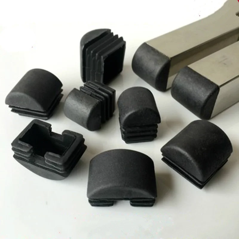 16 stücke Kunststoff Rohr Insert Plug rohr end kappe Nicht-slip tisch stuhl bein Fuß Abdeckung pad Boden Protektoren möbel dekorative Teile Image