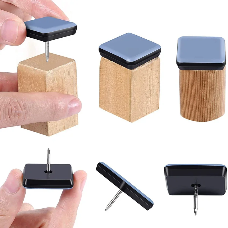 20 stücke Tisch Stuhl Bein Sliders Nagel auf Möbel Sliders Pads Sofa Gleitet Boden Protektoren Möbel Zubehör 16/22/25/30mm