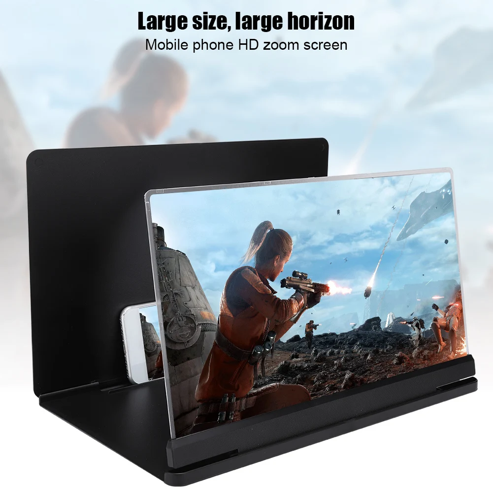 Free-Zoom Bildschirmvergrößerer 18x Mobiler Bildschirmvergrößerer 14 Zoll Anti-Strahlung Free-Zoom Blendschutz-Lupe Image