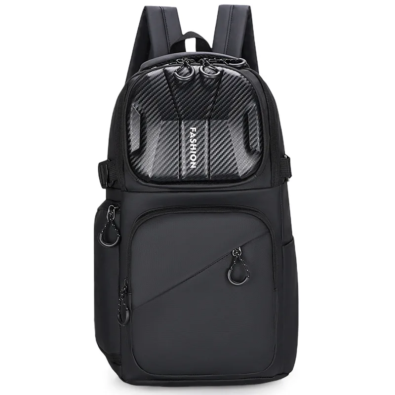 Neue Carbon Fiber Sport Biker Reiten Tasche Multifunktionale Wasserdichte Hard Shell Rucksack herren Outdoor Casual Student Laptop Tasche