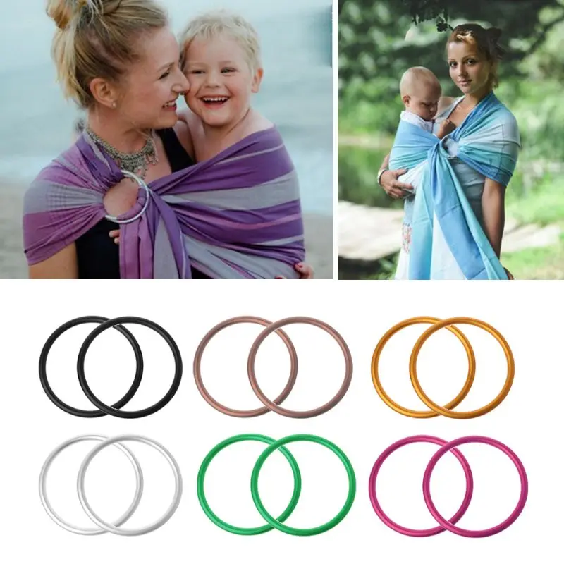 2 Teile/satz Baby Träger Aluminium Baby Sling Ringe Für Baby Carriers & Slings Hohe Qualität Baby Träger Zubehör QX2D Image