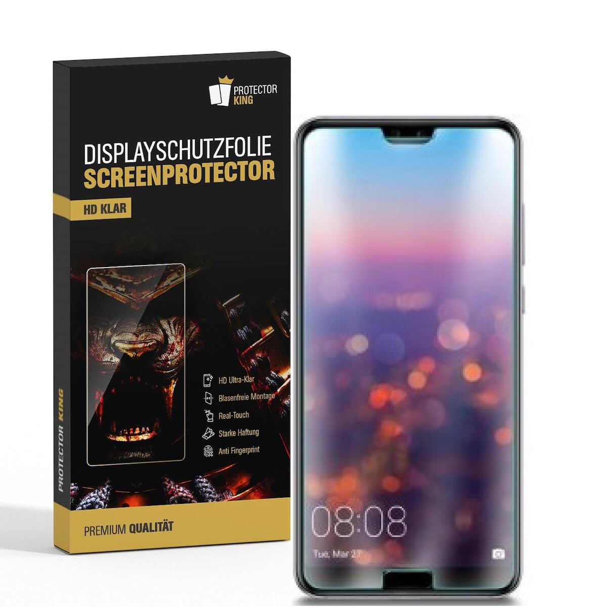 2x Displayschutzfolie für Huawei P20 Displayfolie Schutzfolie HD ULTRA KLAR Image