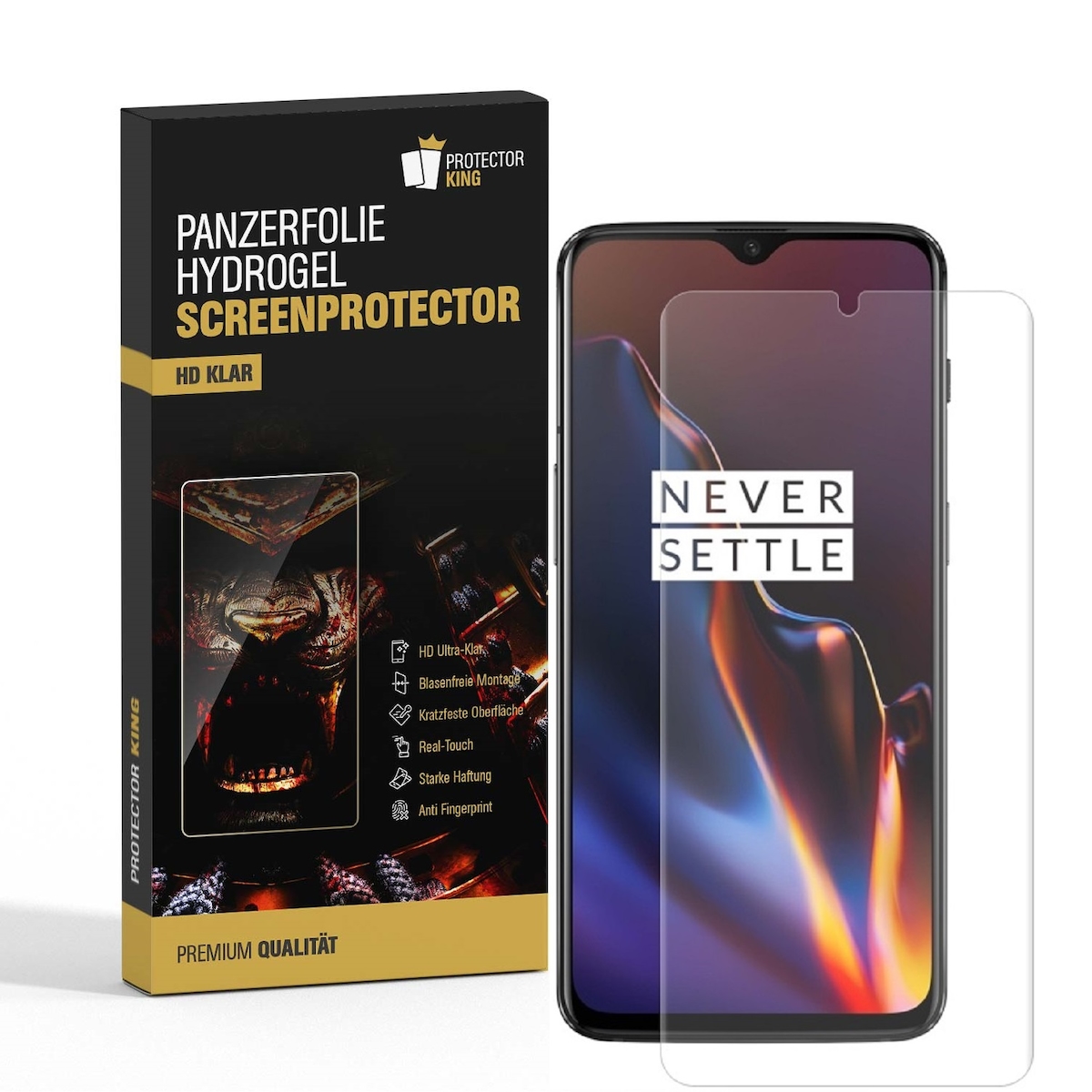 1x Hydrogel-Glass für OnePlus 7 Selbstheilend für Micro Kratzer 3D KLAR Panzerfolie Displayschutz Schutzfolie Screen-Protector Image