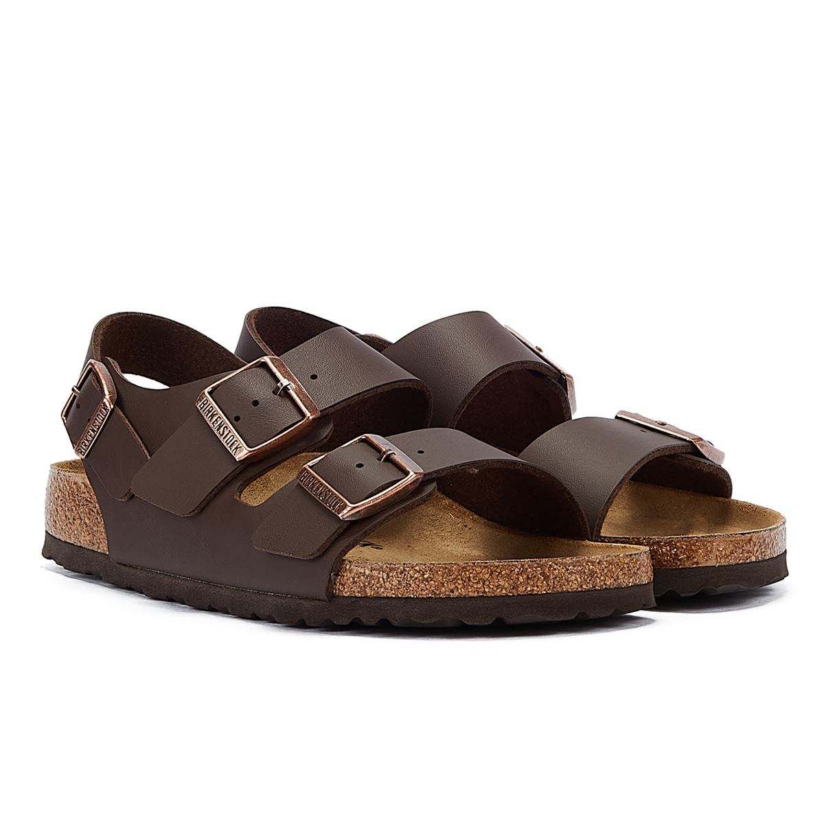 Birkenstock Milano Birko Flor Braun Schmal Sandalen