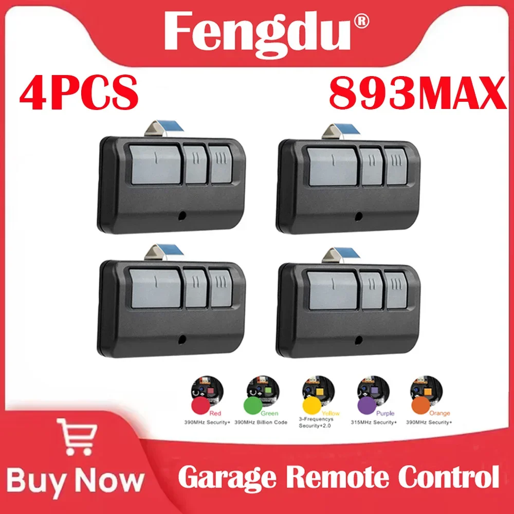 893MAX 3-Tasten-Fernbedienung (4 Stück) für 893LM 371LM 373LM 973LM 891LM 953ESTD 81LM 895MAX 890MAX Image