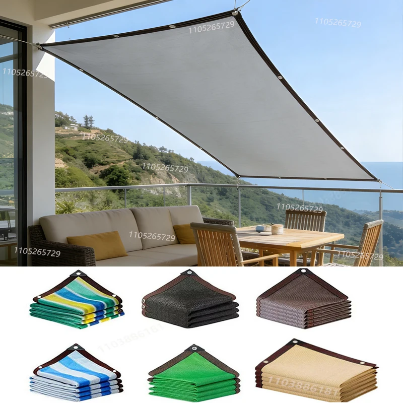 Sonnenschutznetz Anti-UV-Markise Pflanzenabdeckungsnetz für Garten, Hof, Schwimmbad, Balkon, Schattentuch Image