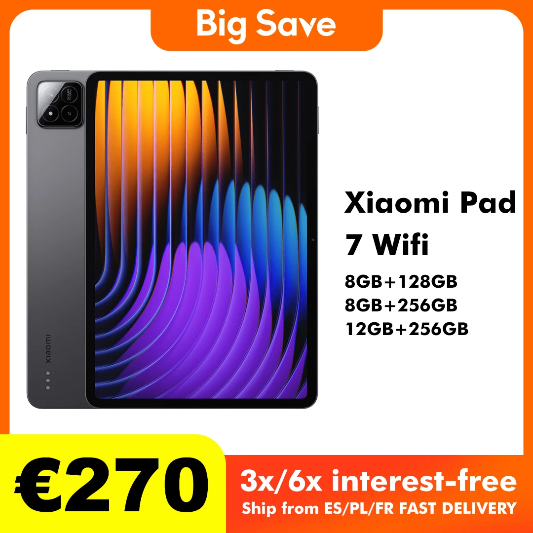 Xiaomi Pad 7 11 ''144hz Wi-Fi 6e 8GB/128GB 8GB/256GB 8850mAh Tablet Image