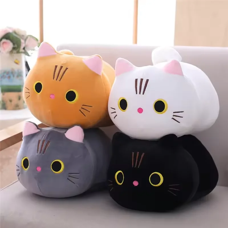 25-50CM Reizende Nette Katze Gefüllte Plüsch Spielzeug Cartoon Katze kinder Schlaf Puppe Weihnachten Kawaii Katze Dekoration geschenke Image