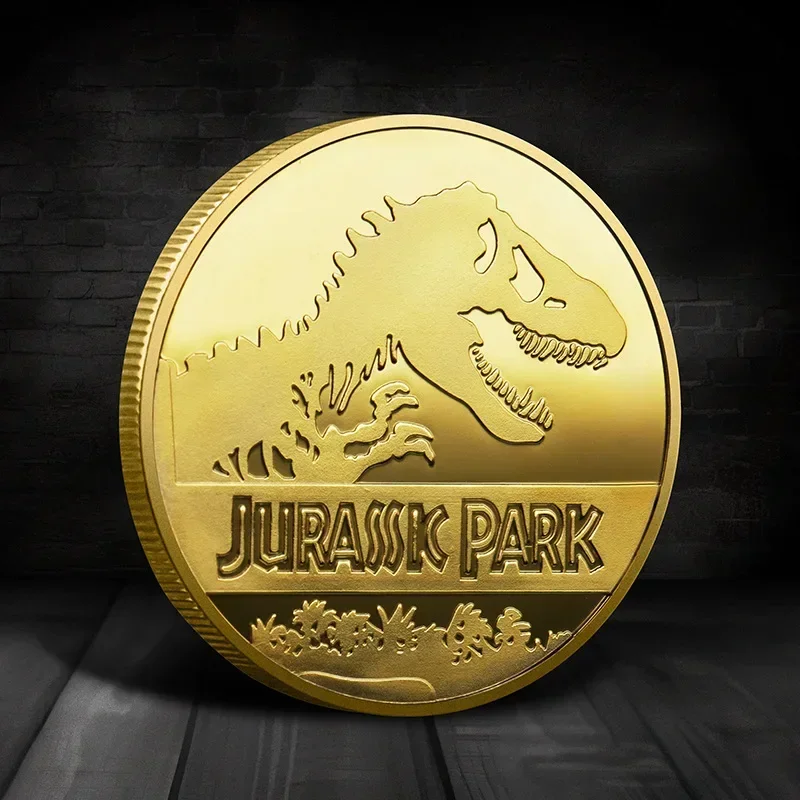 Souvenirmünze REPLICA Gedenkmünzen Medaillon Abzeichen Münzen Jurassic Park Dinosaurier Münzen Image