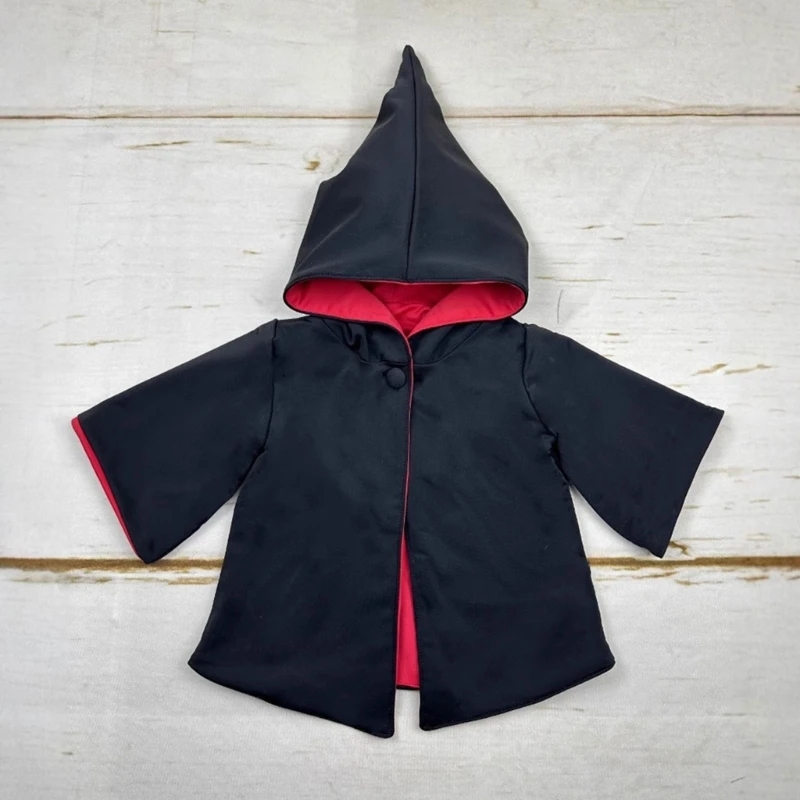 Vollmond Baby Fotoshooting Outfit Zauberer Umhang Niedliche Zauberer Robe Für Neugeborene Fotografie Requisiten Mit Kapuze Cape Kleidung Zubehör Image