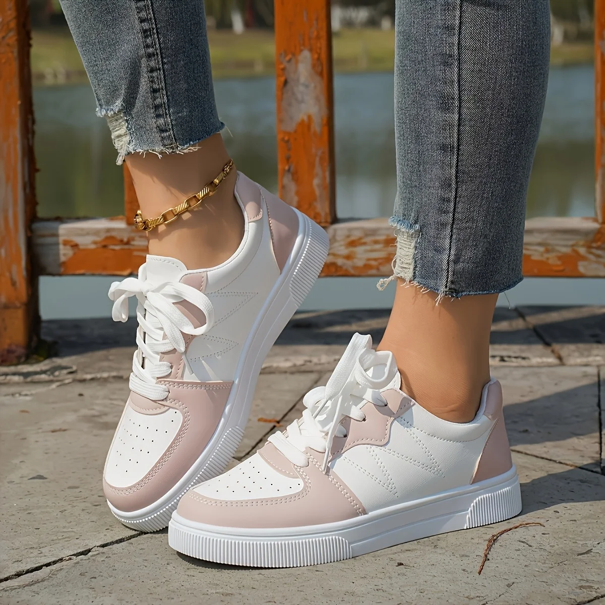 Damen-Sneaker, atmungsaktiv, leicht, Wanderschuhe, Sport, Freizeit, Damenschuhe, Tennis, Motion, Skateboard-Schuhe, modisch, Outdoor