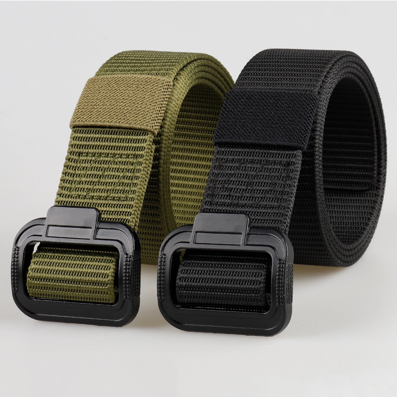 Taktischer Outdoor-Sportgürtel aus Nylon für Männer und Frauen, Unisex, klassischer Canvas-Gürtel mit Metall-Sonnenschnalle, geeignet für den täglichen Gebrauch. Image