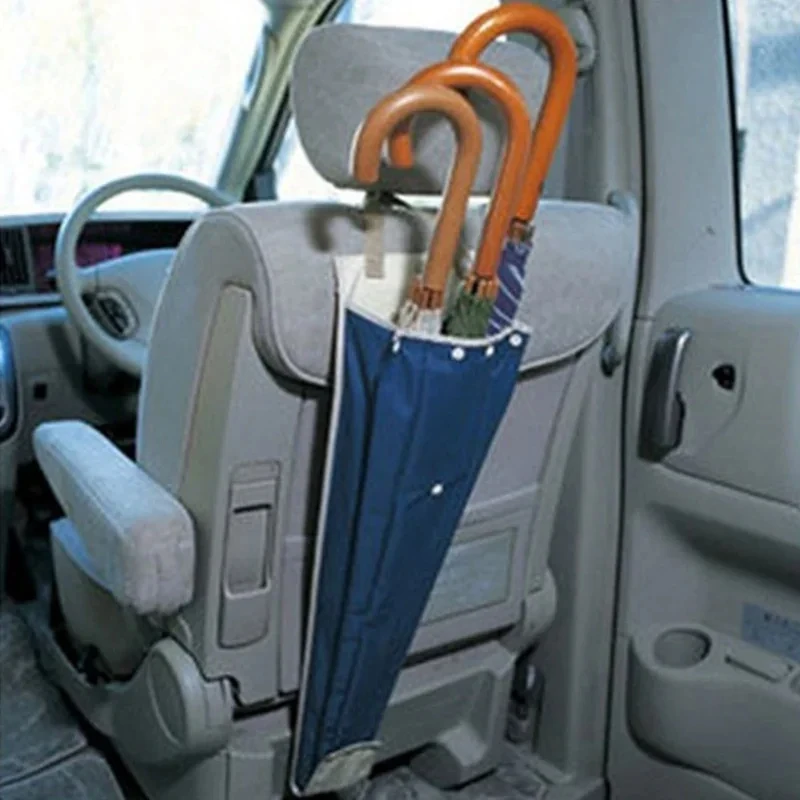 Auto-Regenschirm-Set, wasserdicht, faltbar, mit Aufbewahrungstasche, Korbabdeckung, Schirmgestell, Autozubehör Image