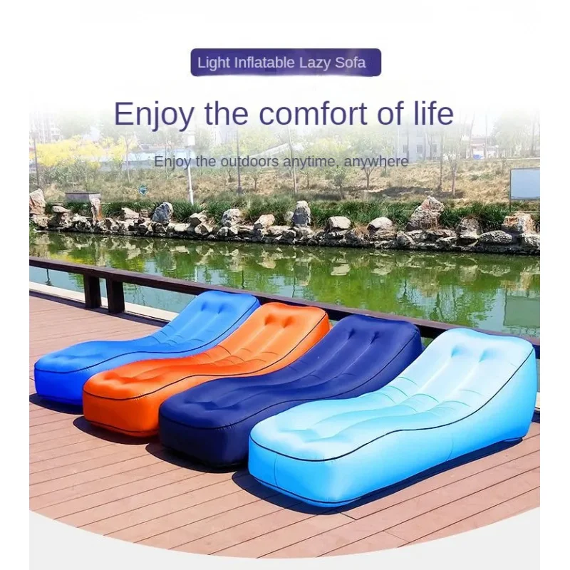 Aufblasbares Sofa, tragbares Luftbett, Luftbett im Freien, Mittagspause, Bett, Camping, lässig, Strand, Liege, Schwimmbett