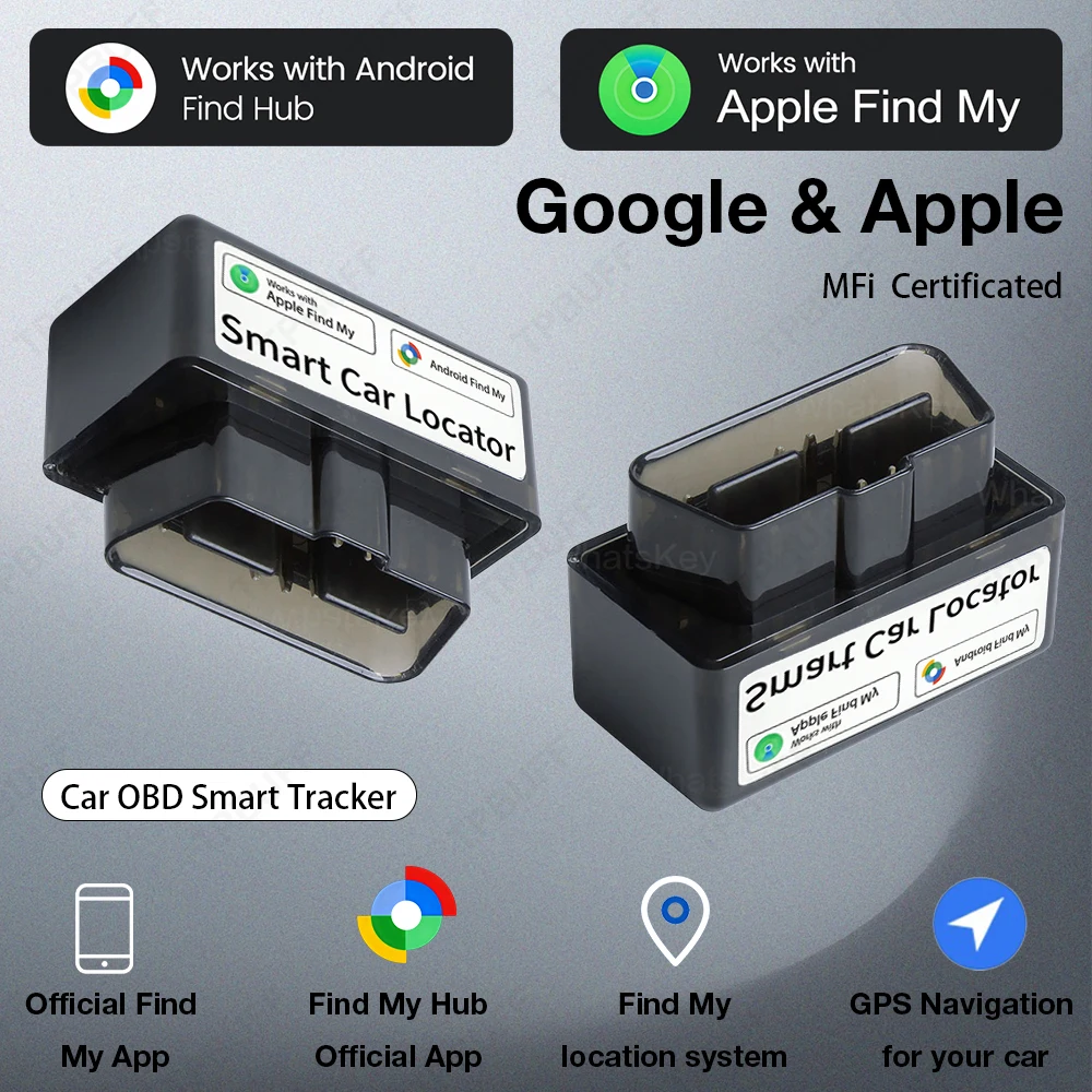 Google Find My Car OBD für iPhone, Android & iOS, kompatibel mit allen Auto-OBD-Ortungsgeräten, Überwachungs-Tracker, Anti-Verlust-Funktion, kostenlose App. Image