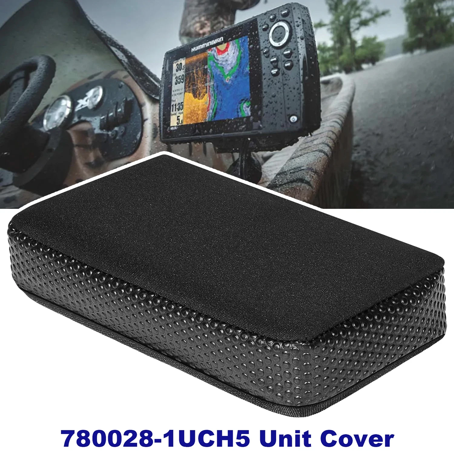 GPS-Abdeckung für Humminbird Helix 5 Fischfinder – 5'' Neopren-Bildschirmabdeckung, 780028-1 Image