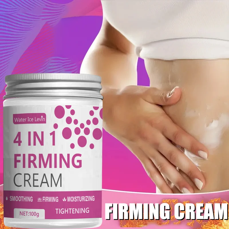 4-in-1 straffende Creme, Ingwer-, Aloe Vera- und Kaffeeessenz – feuchtigkeitsspendende körperstraffende Creme für Bauch, Arm und Beine Image