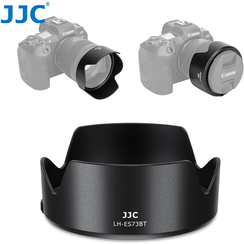 JJC ES-73B Reversierbarer Gegenlichtblende-Schutz für Canon RF 45mm RF45mm F1.2 STM auf R8 R5 R6 Mark II III R5 R5M2 R6M2 R6M3 EOS RP Image