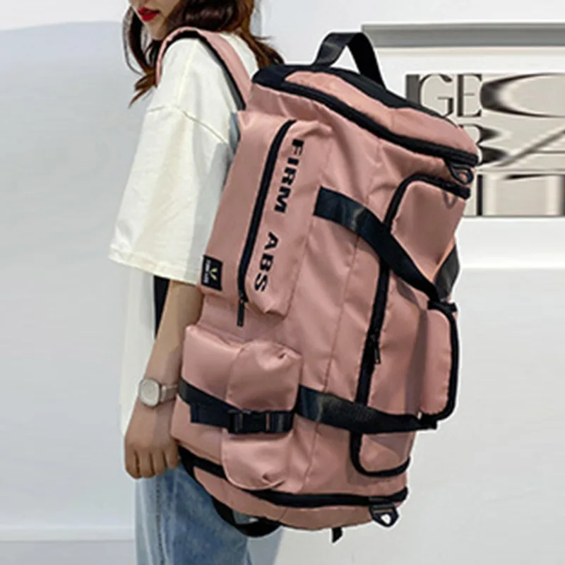 Großer Rucksack Frauen Fitness studio Fitness Reisegepäck Handtasche Camping Training Schulter Reisetasche Sporttasche für Männer Koffer Image