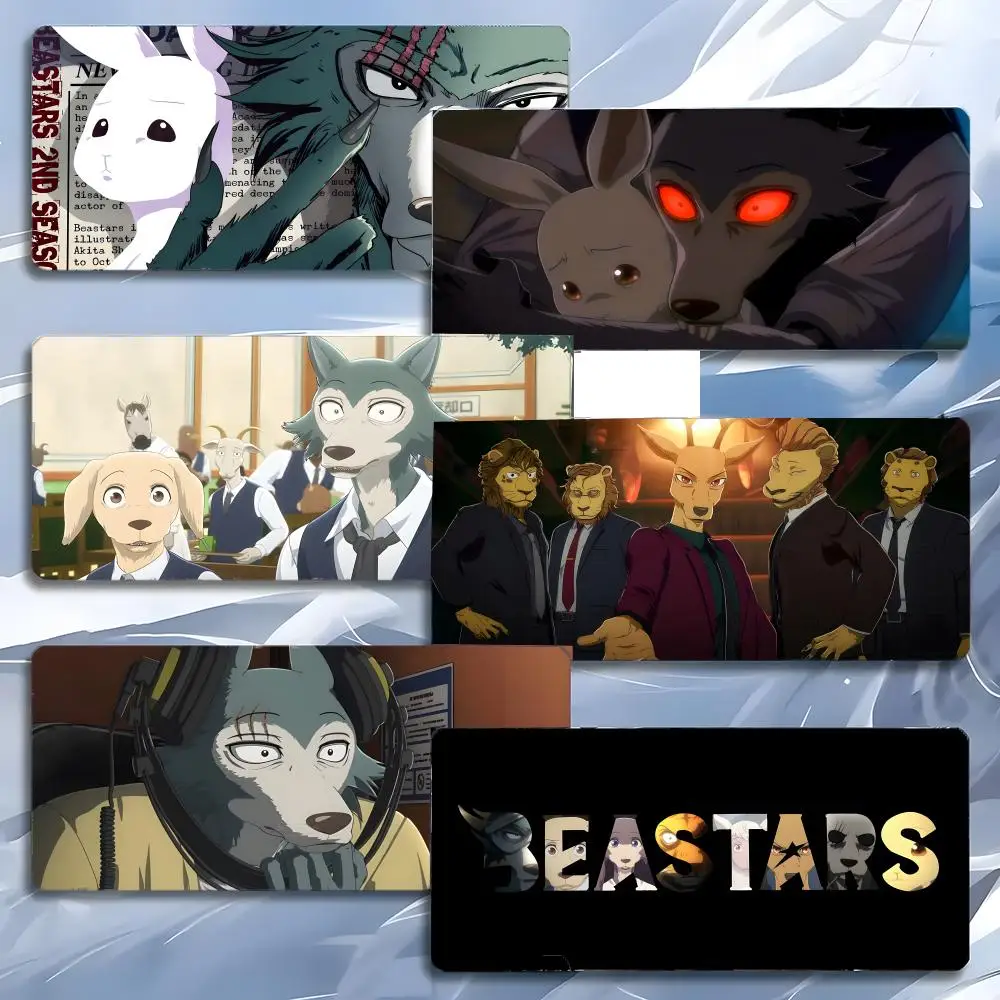 Anime Cute B-Beastars Mauspad, großes Gaming-Mauspad mit LockEdge, verdickte PC-Tisch-Schreibtischunterlage