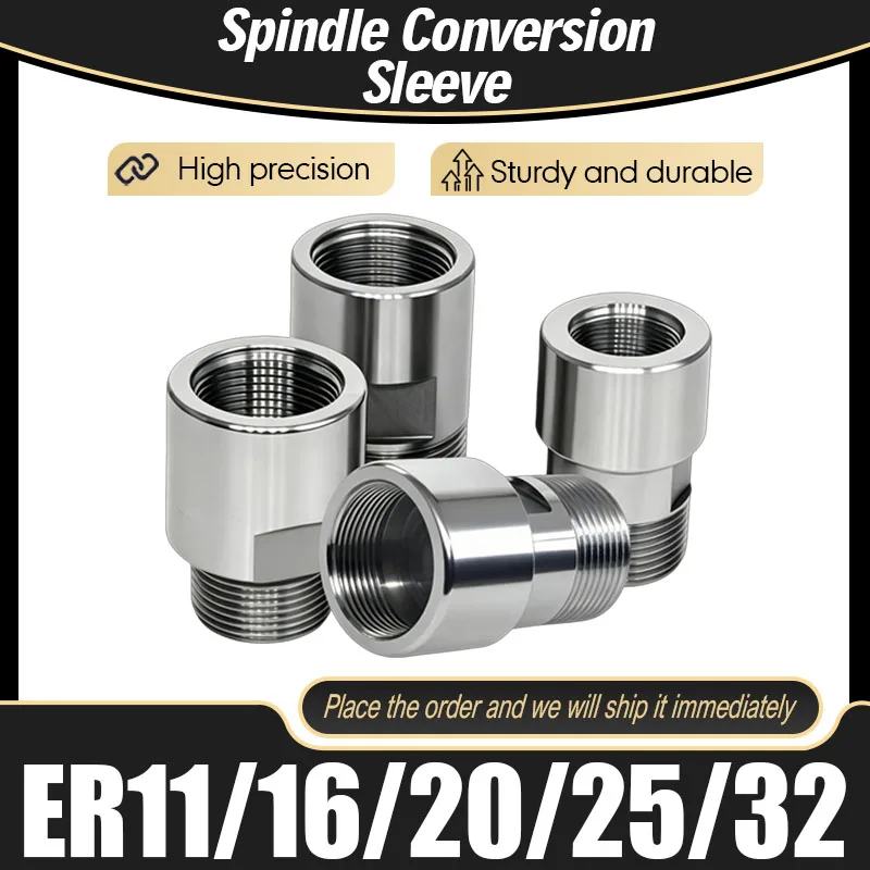 Adapter-Verlängerungsstange Spindel ER11 ER16 ER20 ER25 ER32 Motorrotor Graviermaschine Spindelmotorwellenhülse mit A/M/UM Image