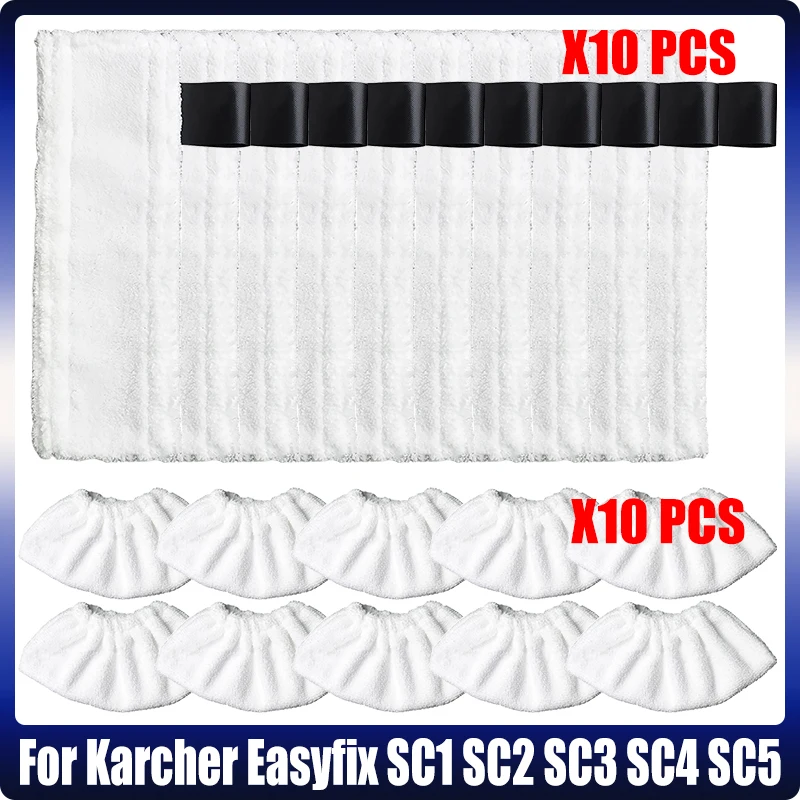 Ersatz Dampfreiniger Boden Mopp Tuch Abdeckung Lumpen für Karcher Easyfix SC1 SC2 SC3 SC4 SC5 Staubsauger Mopp Pads Ersatzteile Image