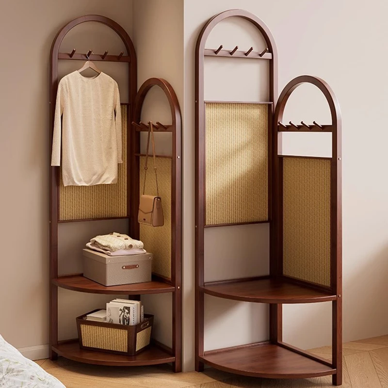 Klappbare moderne Garderobenständer Boden tragbare Wand Display Spiegel Garderoben Schiene Eckregal Arara De Roupa Wohnzimmermöbel