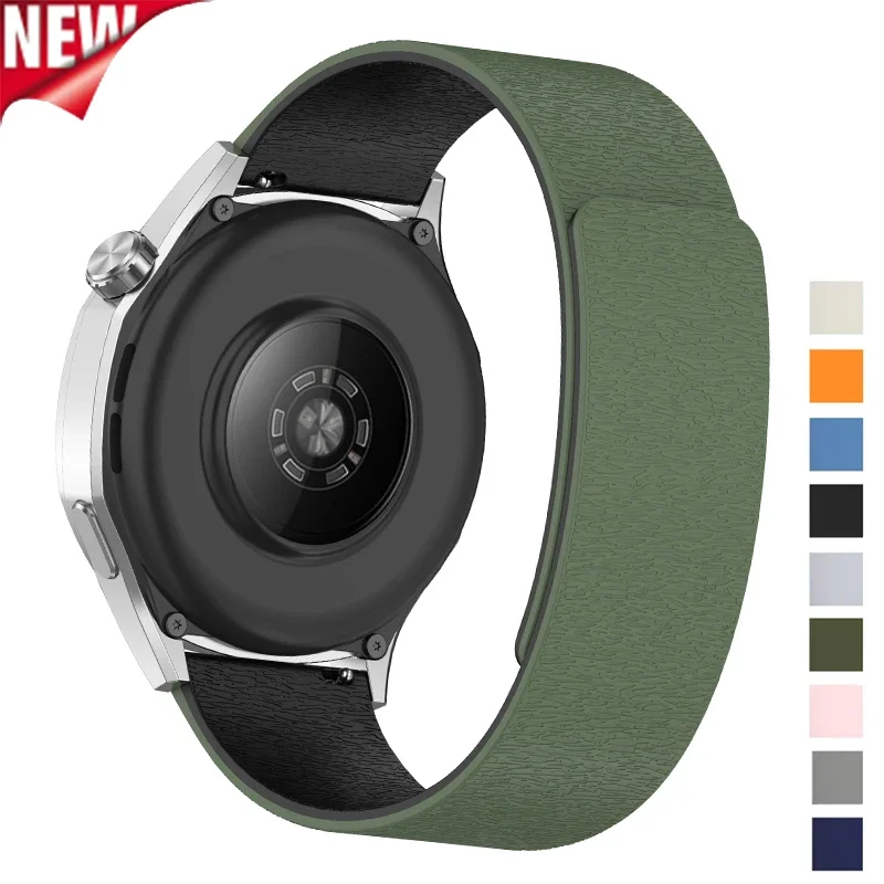 18mm 20mm 22mm Magnetisches Armband für Samsung Galaxy Watch 4/5/6/7/Gear S3/Active2 Silikonband für Huawei GT4 GT3 Garmin Venu 3S 2S Image