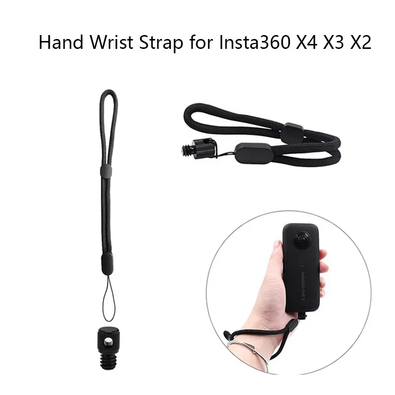 Für Insta360 X5 X4 X3 X2 Hand Handgelenk Strap mit 1/4 Schraube Stecker Montieren Hand Seil Anti-slip Anti-verloren Lanyard Seil Strap Image