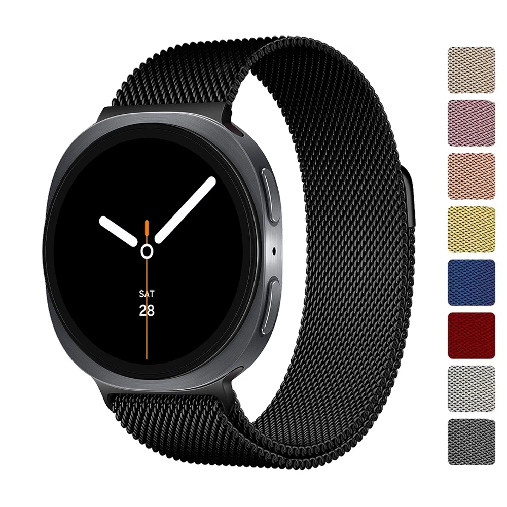 Magnetband für Samsung Galaxy Watch 8–8, klassisch, 46 mm, 44 mm, 40 mm, Milanaise-Schlaufe, Metall-Armband, Correa Galaxy Watch 8 2026 Image