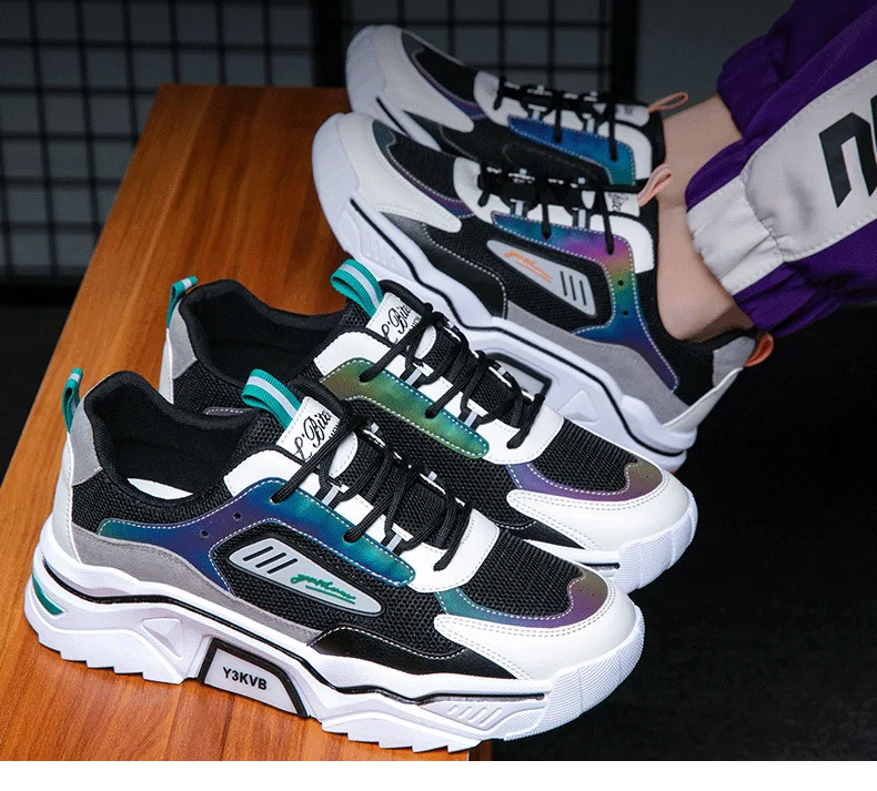 Herren-Sneaker, modische Freizeit-Laufschuhe, leichte, atmungsaktive, bequeme Outdoor-Luftpolster-Jogging-Schuhe für Paare Image