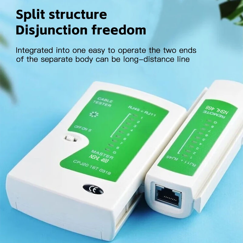 UTP STP Abgeschirmtes Kabel Netzwerk-Ethernet-Kabeltester Umfassendes Telefonleitungs-Konnektivitätsprüfgerät Image