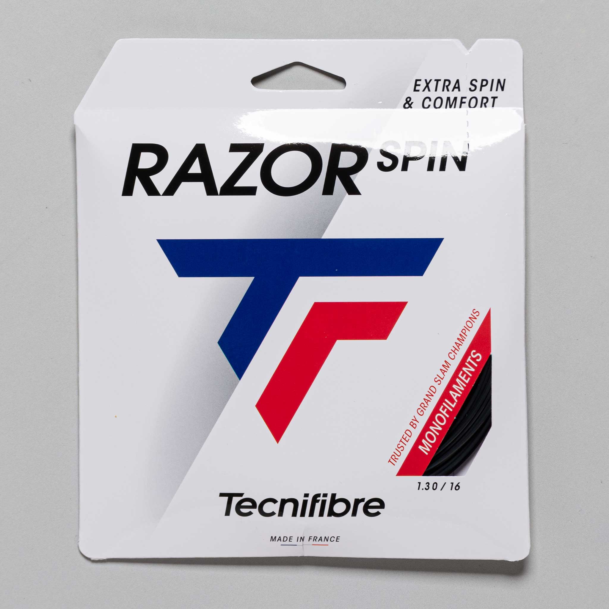 Tecnifibre Razor Spin 16 1.30 Tennis String Packages Carbon