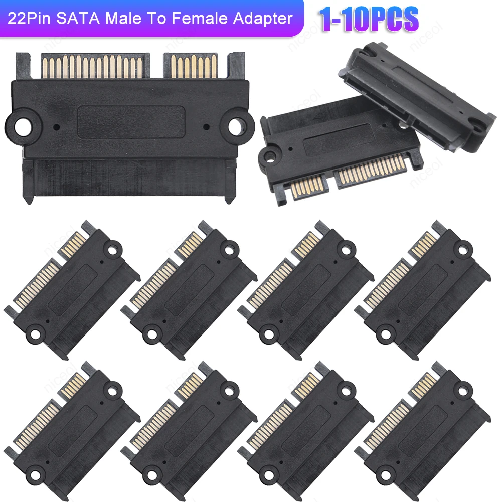 Sata männlich zu weiblich power data converter 22pin power data adapter sata zu sata konverter sata zu sata adapter Image