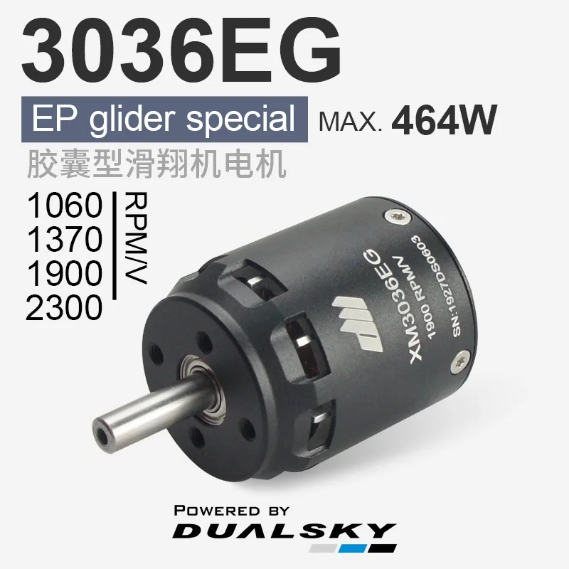 DUALSKY Bürstenloser Motor XM3036EG 3036EG 3036Glider Aeromodel F5J P5B Hintere Drahtauslass für Modellflieger Image