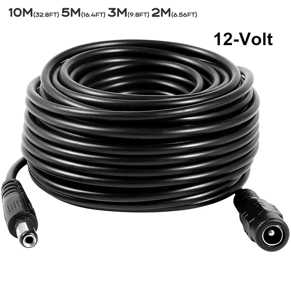 12V DC Verlängerung kabel 5,5mm * 2,1mm Stecker Buchse Kabel 1m 2m 3m 5m 10m Verlängerung kabel für CCTV-Kamera DC Verlängerung kabel Image