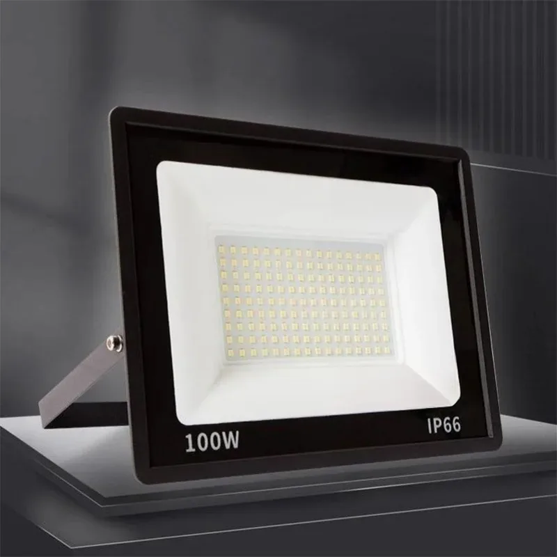 Hohe Helligkeit LED Flutlicht 10W 20W 30W 50W 100W 150W 200W 300W AC220V Kaltweiß Flutlicht Für Garten Straße Außen Licht