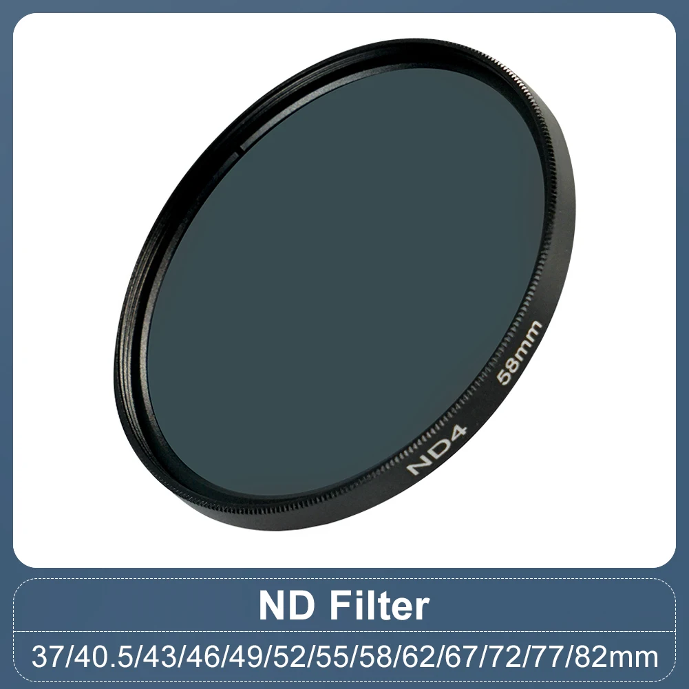 ND-Filter Neutraldichtefilter ND2 ND4 ND8 ND16 ND32 37 mm 40,5 mm 43 mm 46 mm 49 mm 52 mm 55 mm 58 mm 62 mm 67 mm 72 mm 77 mm 82 mm 95 mm Image