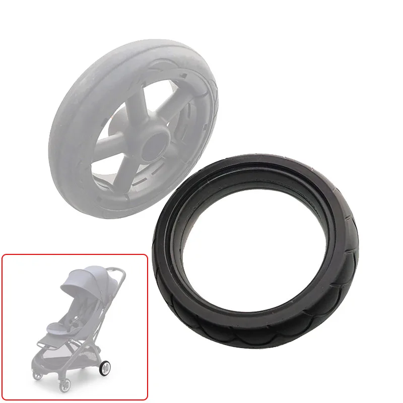 Baby Wheel Reifen für Bugaboo Butterfly Kinderwagen Hinterrad Tubeless Reifen abdeckung Pu Material Buggy Ersatz Zubehör Image