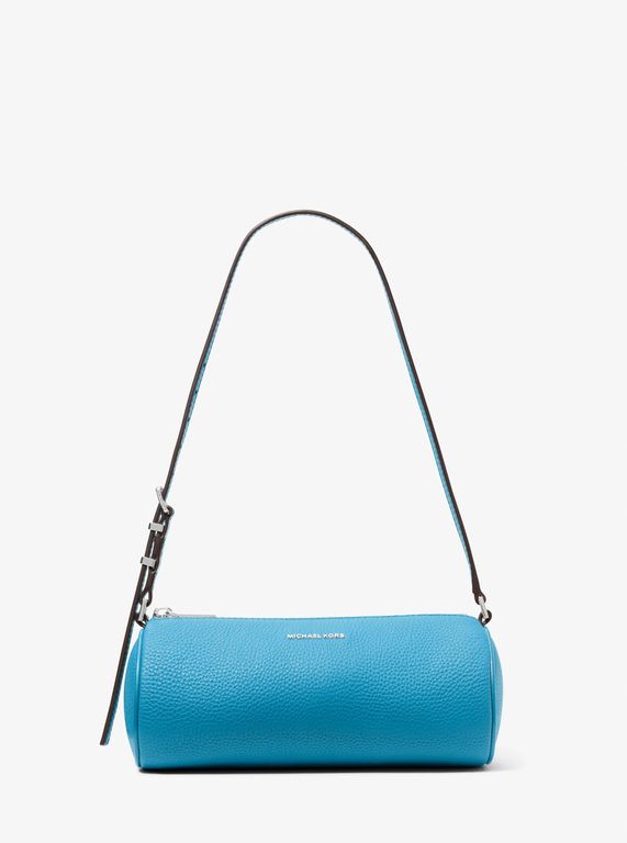 Mk Izzy Small Pebbled Leather Barrel Pochette