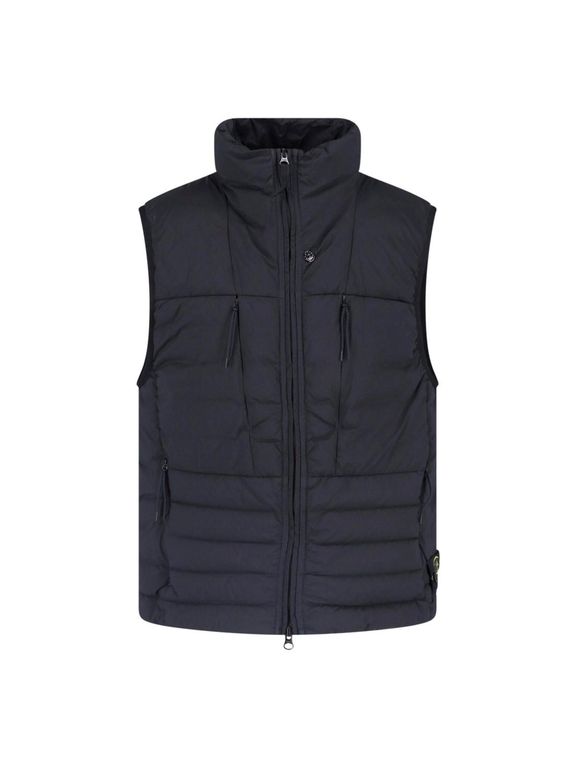 Vest “Seamless Tunnel” - Blue - Stone Island Jackets