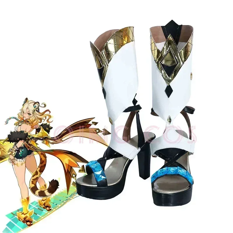 Genshin Impact Xilonen Cosplay Halloween für Spiel Damen Schuhe Anime im chinesischen Stil