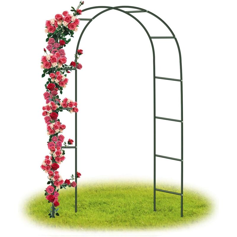Arco Da Giardino/arco Per Matrimoni Supporto Per Arco Per Rose Colonna Da Giardino, Arco Da Giardino In Metallo Piante Rampicanti Metallo 240 X 140 X 38 Cm/verde
