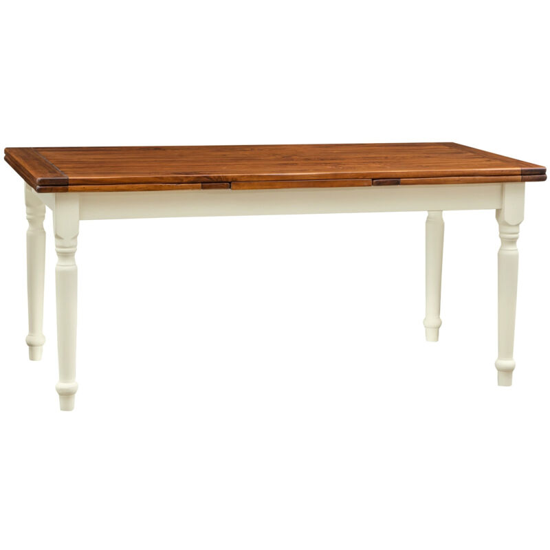 Biscottini - Tavolo Allungabile Sala Da Pranzo 180x90 Cm Tavolo Cucina In Legno Massello Tavolo Rettangolare Pranzo Legno Made In Italy
