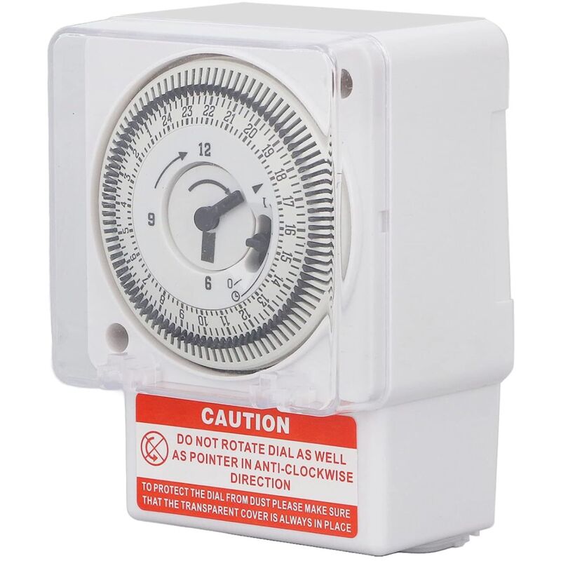Timer Meccanico 24 Ore, Interruttore Orario Meccanico, Ciclo 24 Ore, Orologio Con Intervallo Di 15 Minuti, Timer Industriale, Interruttore Di Temporizzazione
