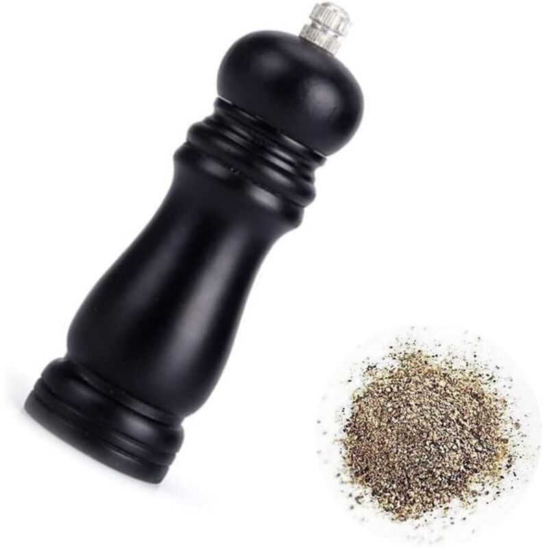 [mai Utilizzato] Macinapepe, Macinapepe Manuale, Macinapepe In Legno, Macinapepe E Sale, Macinapepe In Legno Massello, Macinapepe In Legno, Macinaspezie Regolabile, Per Sale Marino, Pepe-inhhub
