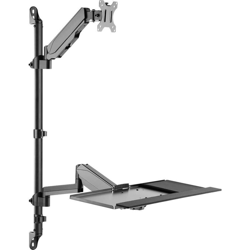 My Wall Supporto A Muro Per Monitor Hl64l 1 Display: (s) 43,2 Cm (17) - 81,3 Cm (32) Nero Regolabile In Altezza, Incl