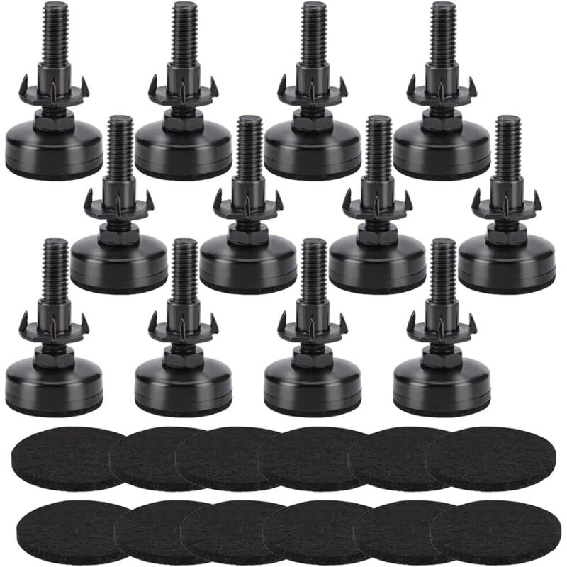 Piedini Regolabili Da 3/8"-16 Per Piedini Di Livellamento Resistenti, Piedini Regolabili In Altezza, Piedini Per Mobili Regolabili In Altezza 12