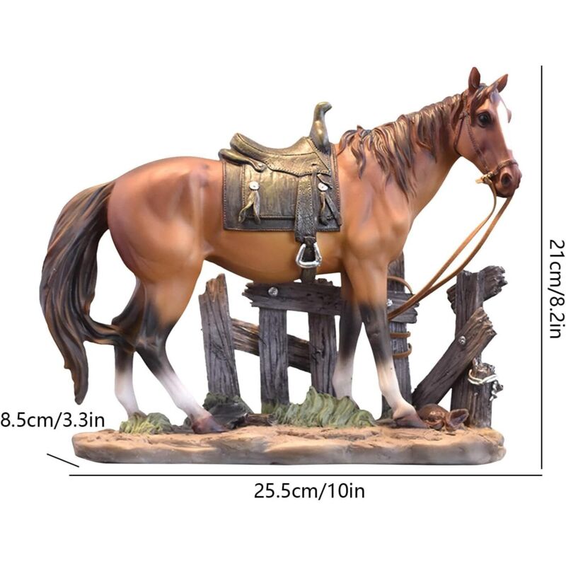 Statuetta Di Cavallo, Statua In Resina Di Cavallo Statua Per La Decorazione Della Casa - Ornamento Da Tavolo, Statuetta Da Collezione, Decorazione Del Cavallo Per L'Arredamento Della Mensola Del Tavo